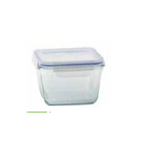 Caixa de armazenamento de vidro quadrada popular de alta qualidade 2015